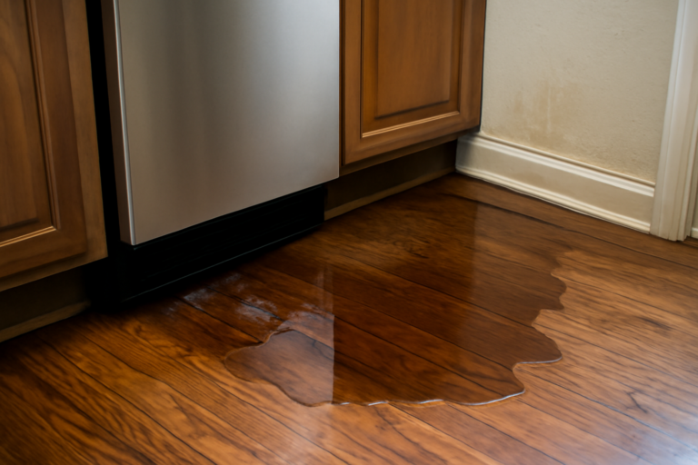 Ice Maker Line Leak Water Removal