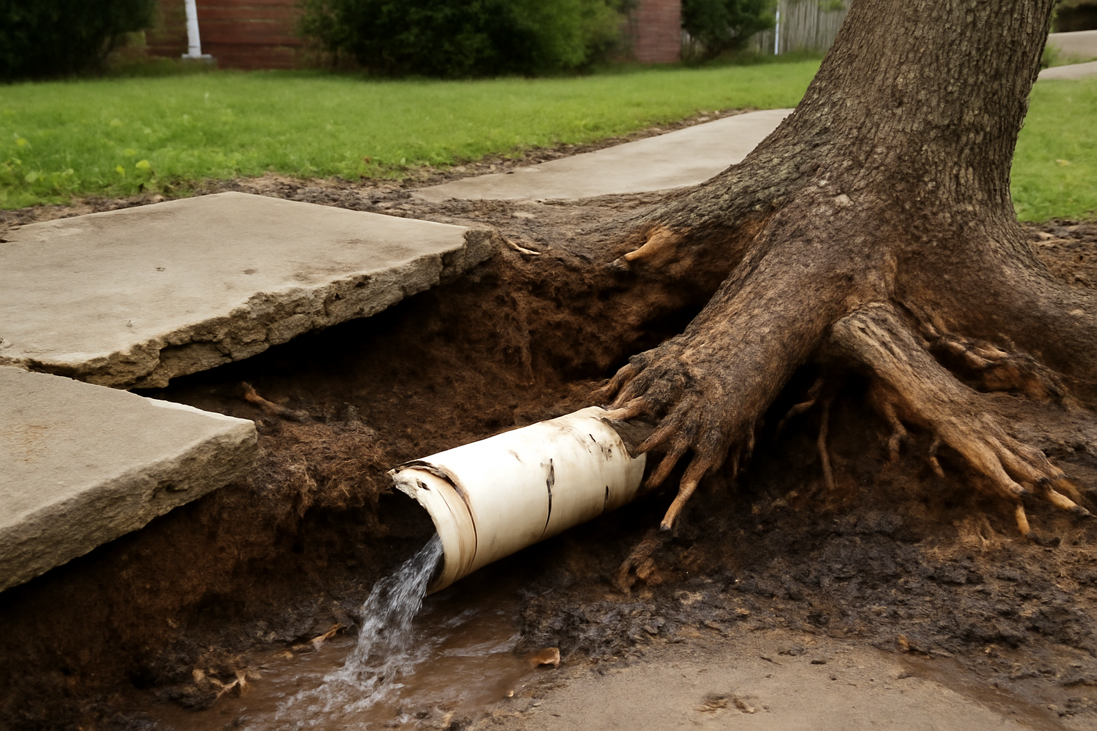 Tree Root Pipe Damage Water Removal in Weiser, ID